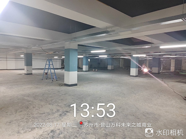 中穎工程昆山停車(chē)場(chǎng)劃線(xiàn)施工